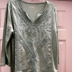 Soft Surroundings - Light mint green tunic